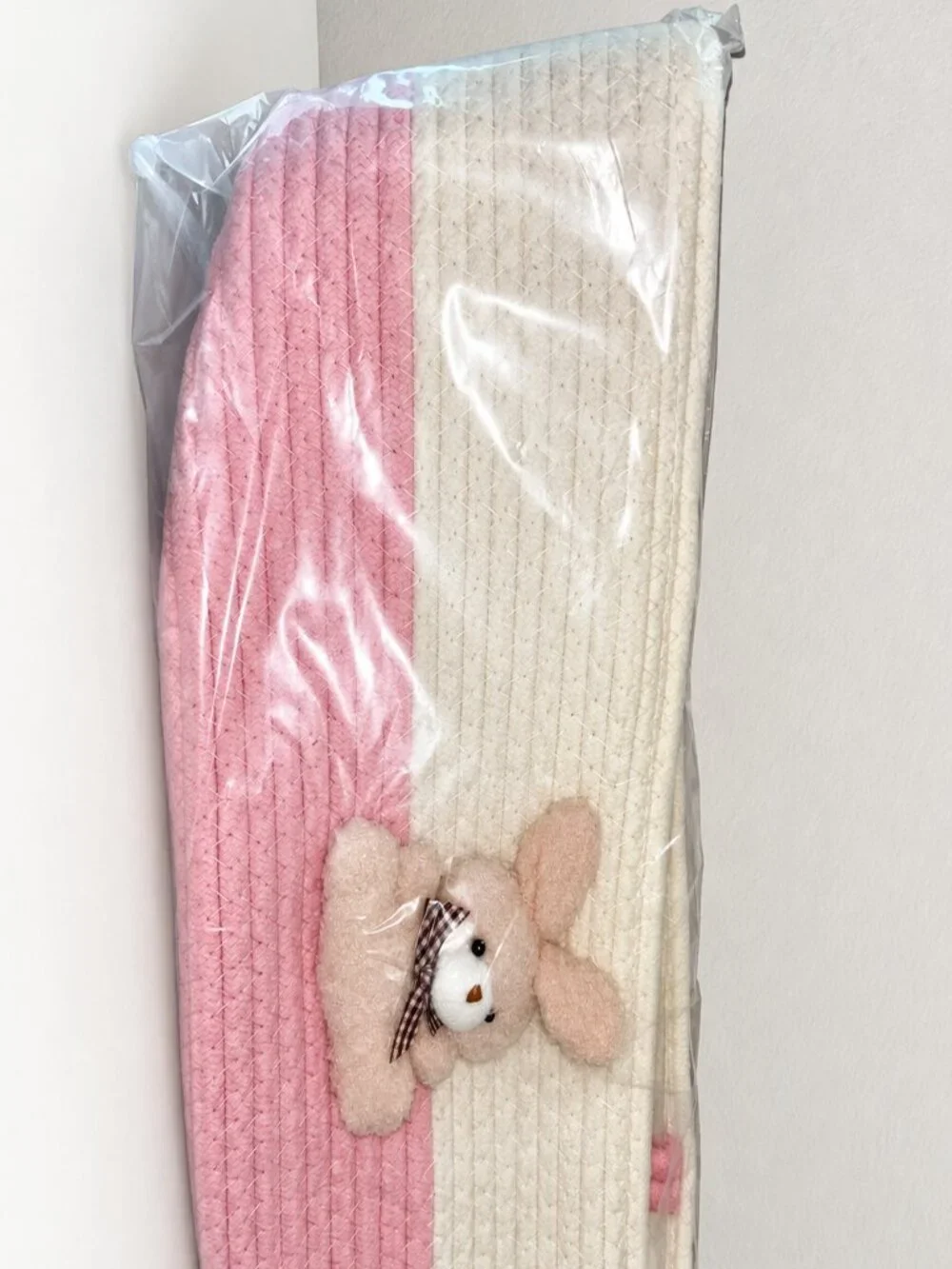 Cotton Rope Nursery Storage Caddy Plush Animal Organizer – NEW